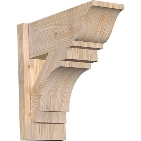 Ekena Millwork Merced Smooth Traditional Outlooker, Douglas Fir, 7 1/2"W x 18"D x 18"H OUT08X18X18MRC01SDF